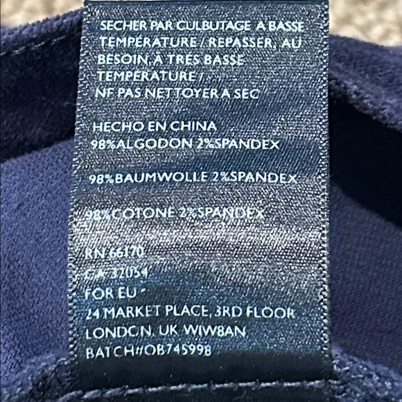 Urban Outfitters Navy Blue A-Line Velvet Mini Skirt Medium Patch Pockets - Picture 7 of 14